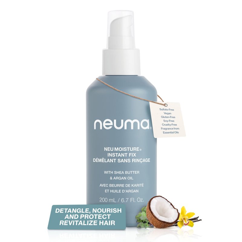 Neuma Neu Moisture Leave-In Hair Treatment Spray | Detangling Spray With Heat Protection | Nourishing Hydration With Shea Butter & Argan Oil For All Types of Hairs