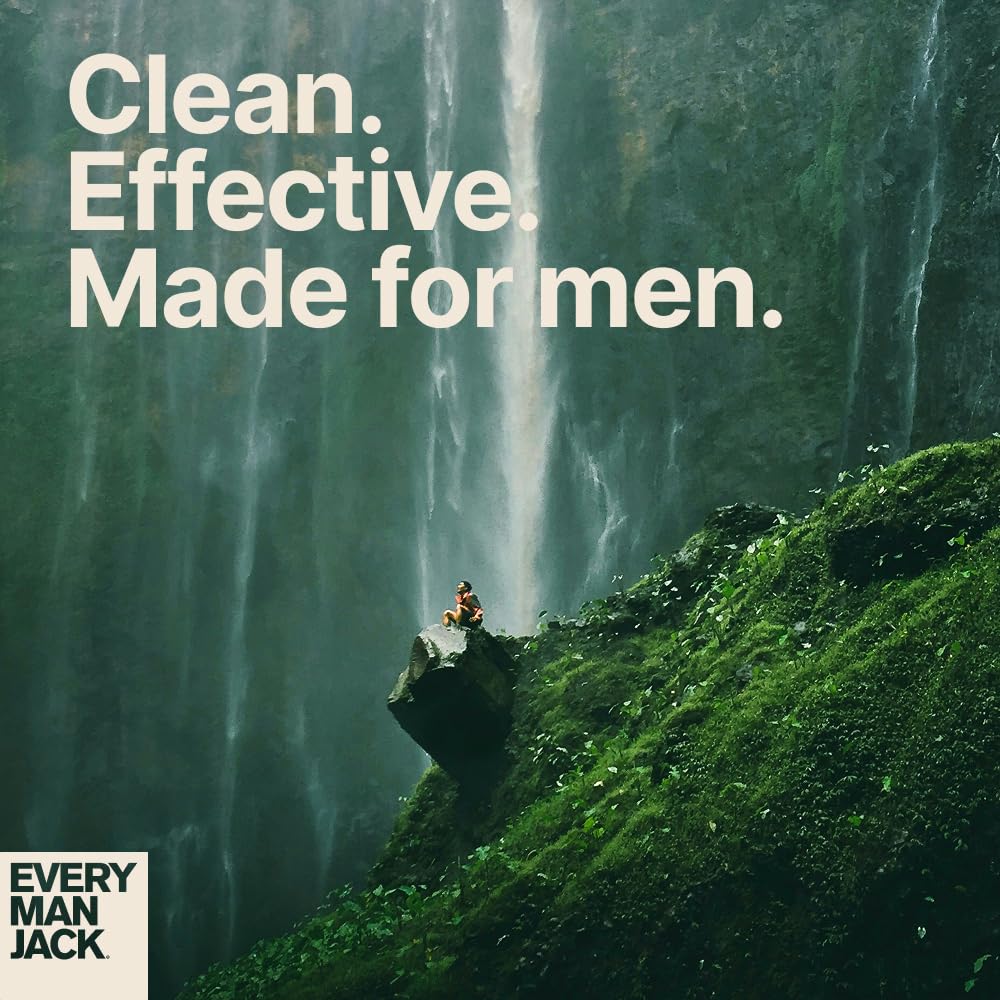 Every Man Jack Cedar + Red Sage Mens Body Wash for All Skin Types - Cleanse, Hydrate, and Smell Great - Free of Parabens, Phtalates, and Dyes - 33.8 fl oz (2 Pack)