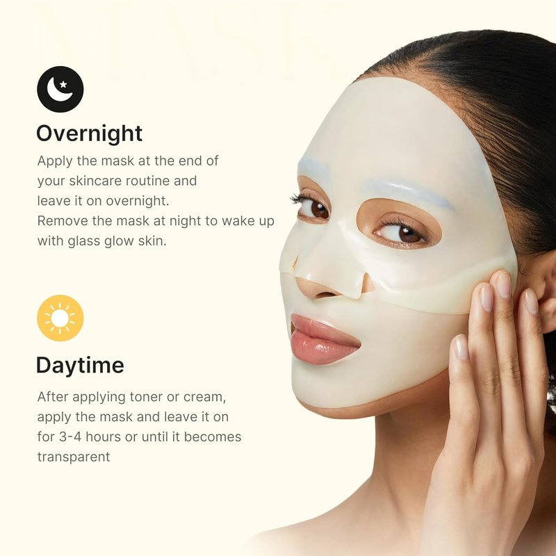 Medicube Jelly Gel Mask - Brightening Kojic Acid & Turmeric | Overnight Hydrating Face Mask for Radiant Skin | 28g x 4ea