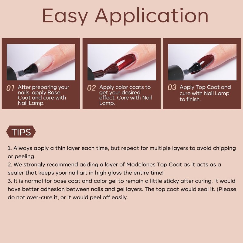 modelones Gel Nail Polish Kit -6 Colors Nude Pink Milky White Gel Polish Set Skin Tones Neutral Brown Soak Off Gel Nail Kit Manicure DIY Nail Art Salon Home Gift