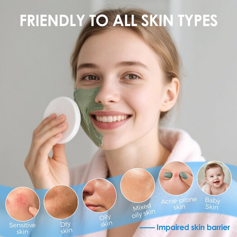 60-Count Compressed Face Sponges for Cleansing, Reusable White Natural Cellulose Travel Essentials Facial Sponge, Women Washing Face Pads for Make Up Remover, Exfoliating, Spa, Skin Care