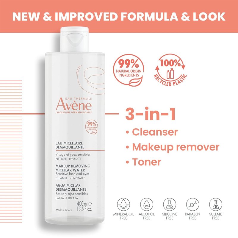 Avène Micellar Cleansing Lotion - Gentle Makeup Remover | 200ml