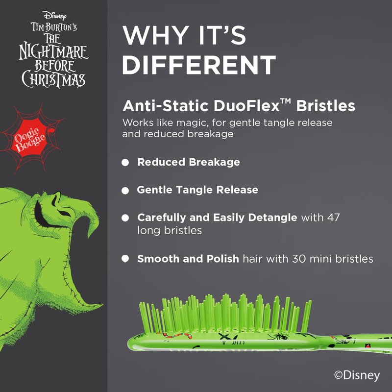 FHI Heat Hair Brush - Nightmare Before Christmas Oogie Boogie Design | Professional Styling Tool