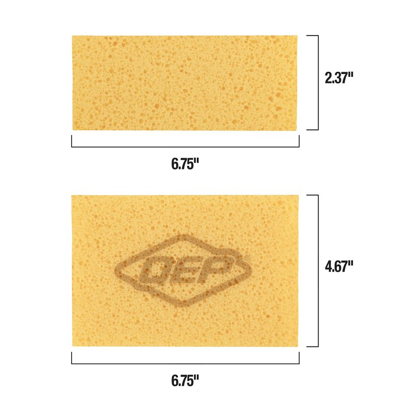 QEP 70006-18 Pro Square Grouting Sponge - All-Purpose Heavy-Duty, 6.7" x 4.6"