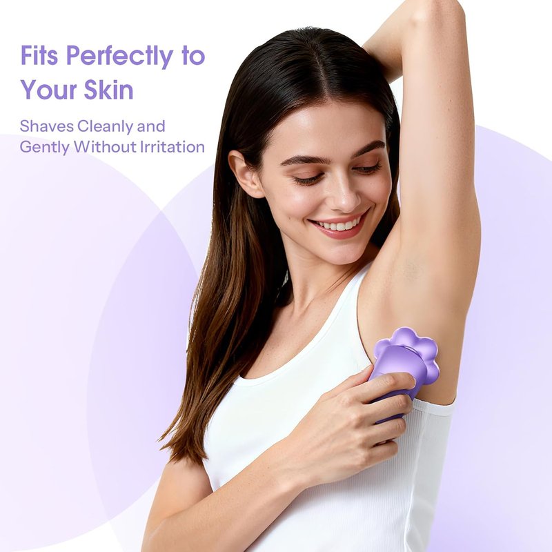 Skiennix Electric Razor for Women - 5-in-1 Rechargeable Body Shaver | IPX7 Waterproof, Violet
