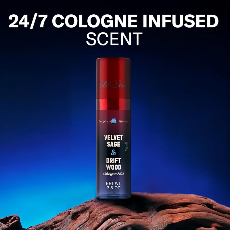 Old Spice Cologne Mist for Men - Spice Alchemist Collection | Velvet Sage & Driftwood, 3.8 oz