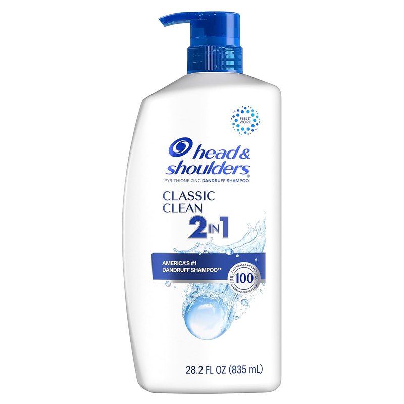 Head and Shoulders 2 in 1 Dandruff Shampoo & Conditioner - Classic Clean, Paraben Free, 28.2 oz