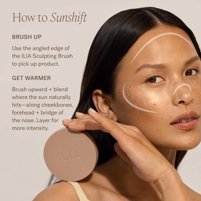 ILIA - Sunshift Cream Bronzer | Weightless, Non-Comedogenic, Vegan Formula | Warm Golden Bronze (0.27 oz | 7.8 g)