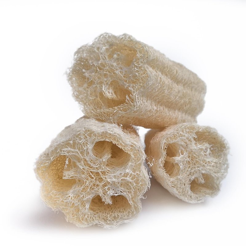 Large Size Natural Loofah Sponge, 3-Pack Loofah Sponges, Natural Body Scrubber for Men and Women, Non Toxic Loofa for Dishwashing
