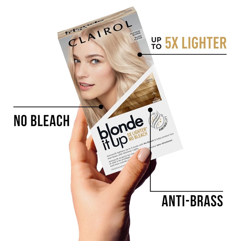 Clairol Blonde It Up Permanent Hair Dye - Platinum Blonde Color | Single Pack