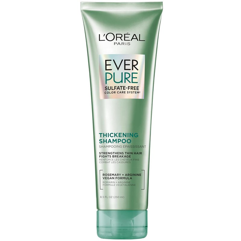 L'Oreal Paris Thickening Shampoo - Sulfate Free Hair Care for Thin, Fragile Hair with Rosemary | 8.5 Fl Oz