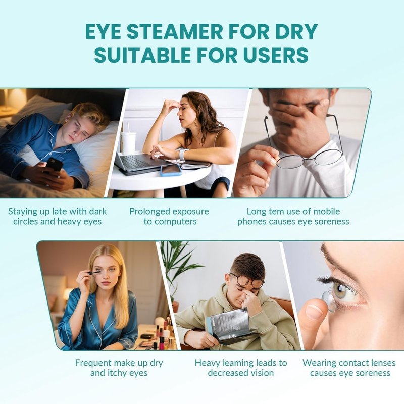 Skiennix 2-in-1 Nano Face & Eye Mister - USB Rechargeable Cool Mist Sprayer for Makeup & Hydration