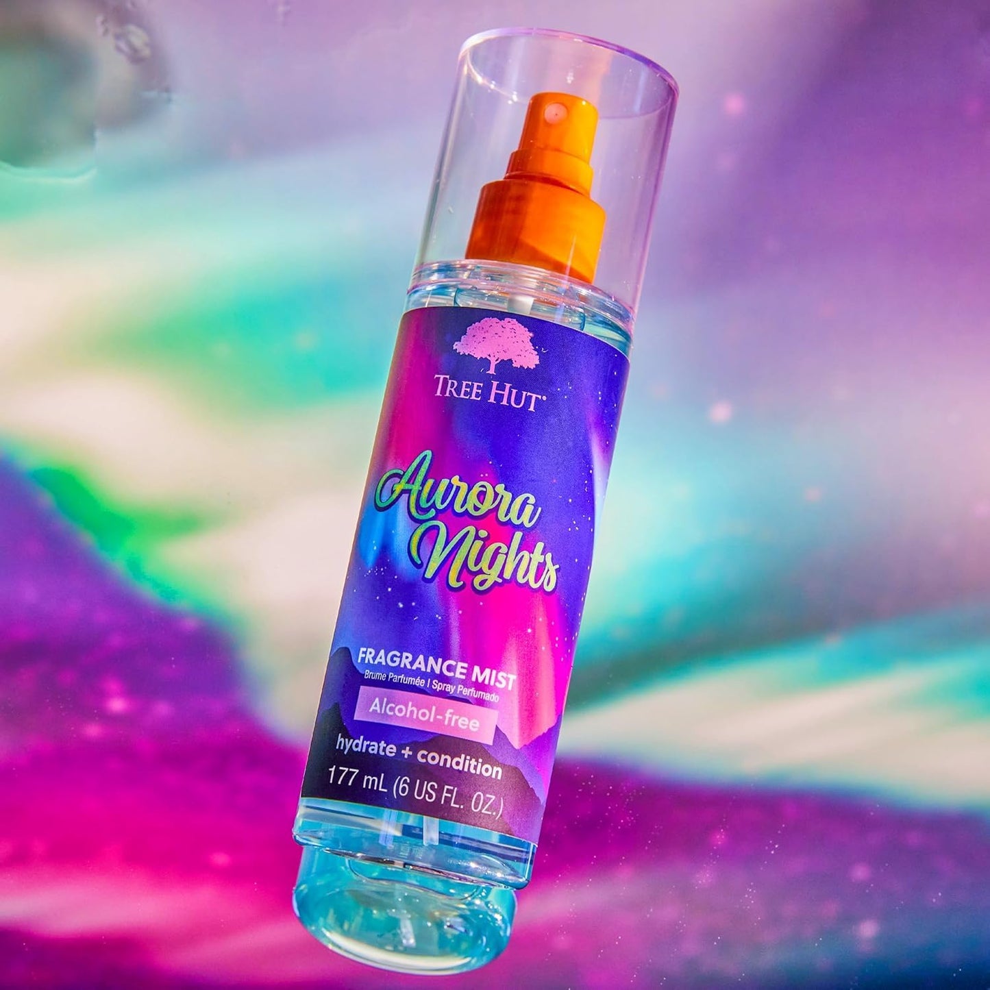 Tree Hut Aurora Nights Fragrance Mist - Hydrating, Alcohol-Free Cozy Scent | 6 fl oz
