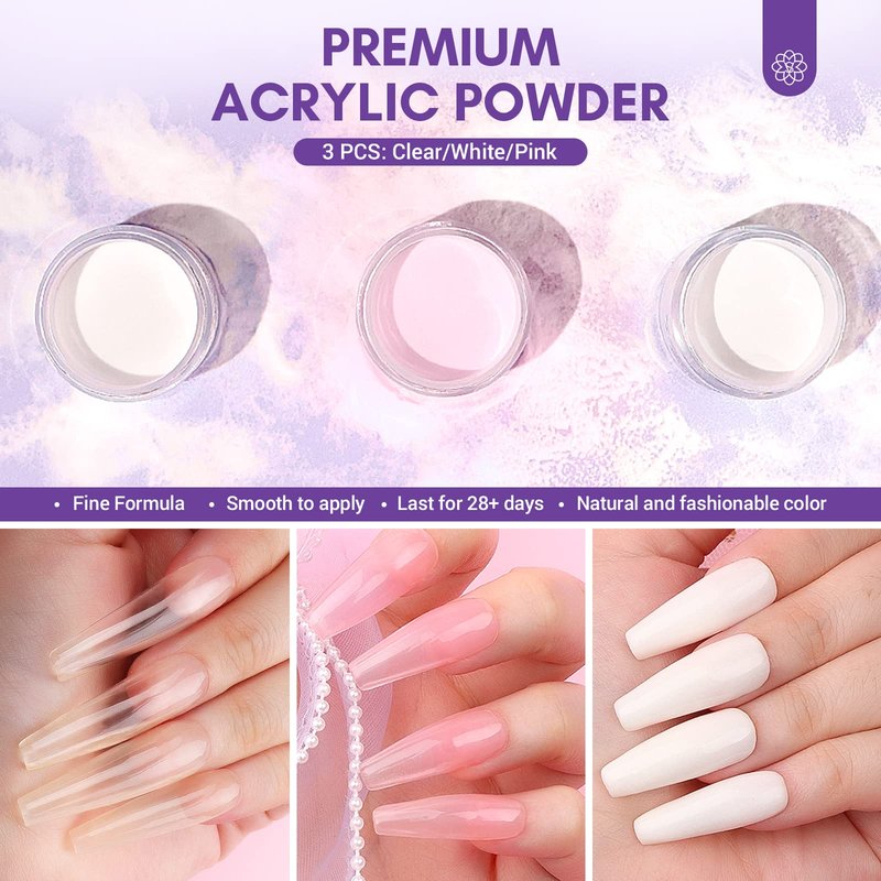 Saviland Acrylic Monomer: 2 oz Acrylic Liquid for Acrylic Powder System Professional Nail Monomer Low Smell Non-Yellowing Acrylic Nail Liquid for DIY Nail Art