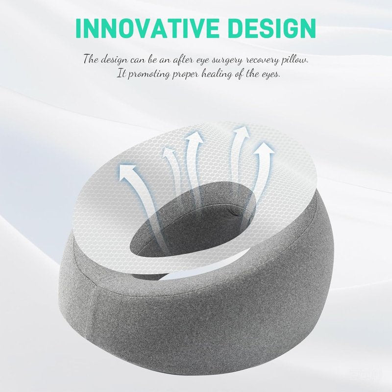Skiennix Face Down Pillow - Comfortable Massage Headrest for Stomach Sleeping | Ideal for Post-Surgery Recovery