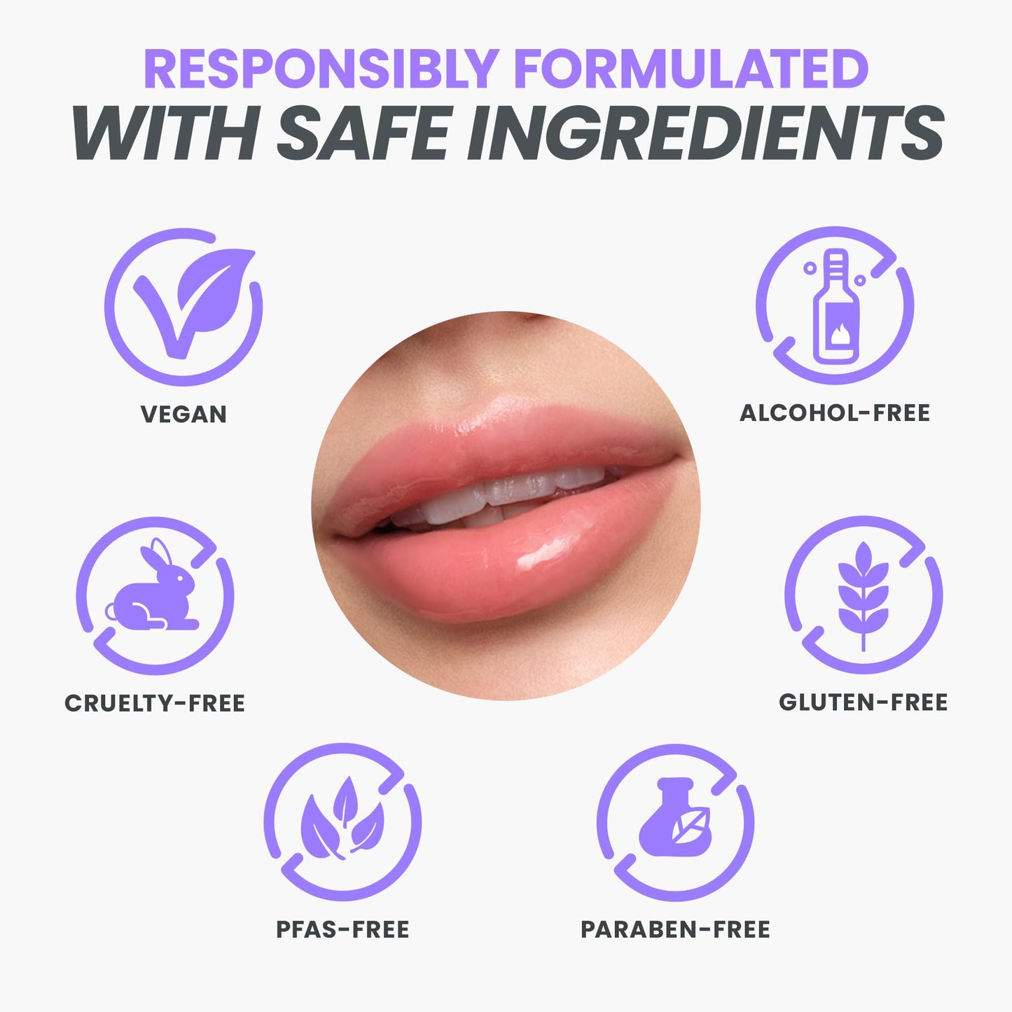 Wonderskin Lip Oil Rehab Serum - Tinted Lip Oil, Hydrating, Moisturizing, and Non-Sticky Coral Pink Tint Serum for Dry Lips (Lover)