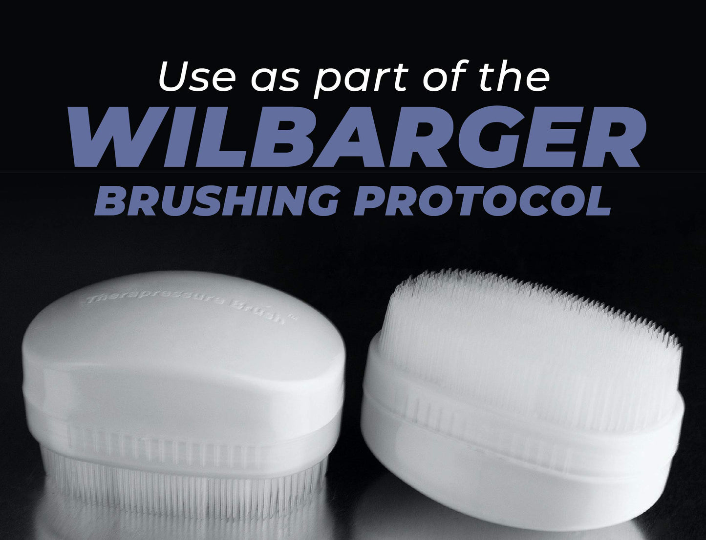 Wilbarger Therapy Brush, 2 Pack – Therapressure Brush for Occupational Therapy for Sensory Brushing – Protocol Designed by Patricia Wilbarger – Use as Part of The Wilbarger Brushing Protocol