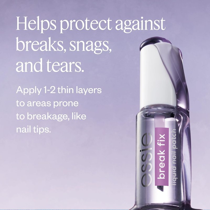 essie Break Fix Liquid Nail Patch, Nail Repair for Damaged Nails, 0.23 fl oz