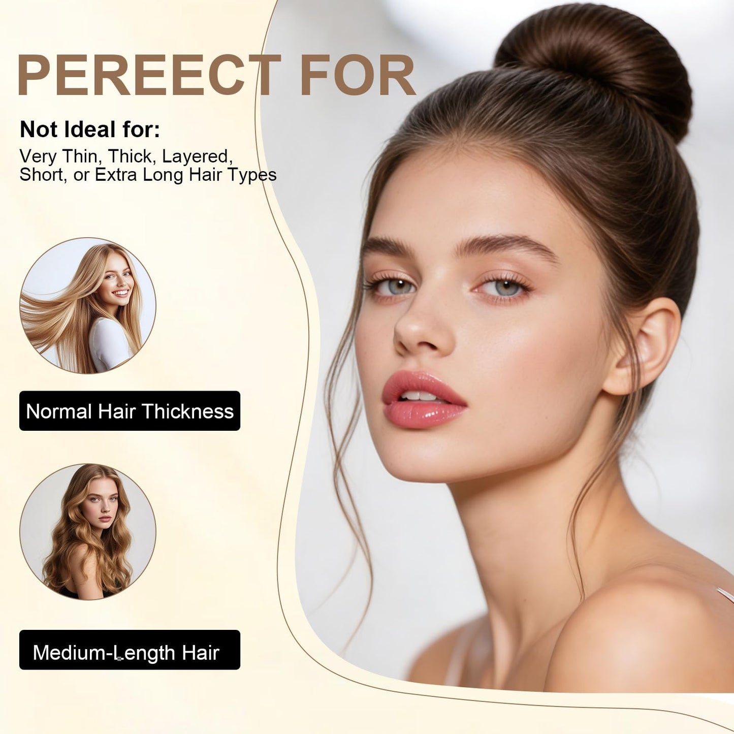 YANVIPERISK Hair Bun Maker 4 Pcs, Magic Donut for Kids & Women | DIY Shaper for Easy Ballerina Hairstyles | Donuts for Long Hair