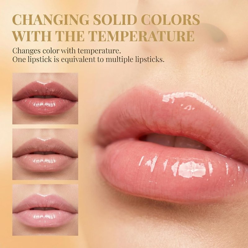 Areliaa Lipstick, pH Adjusting Lipstick for Mature Women, Transferproof Clear Lip Gloss, Clear lip stick That Changes Color, Long Lasting 24 Hours Moisturizing, Suitable for All Skin Tones (1 Pcs)