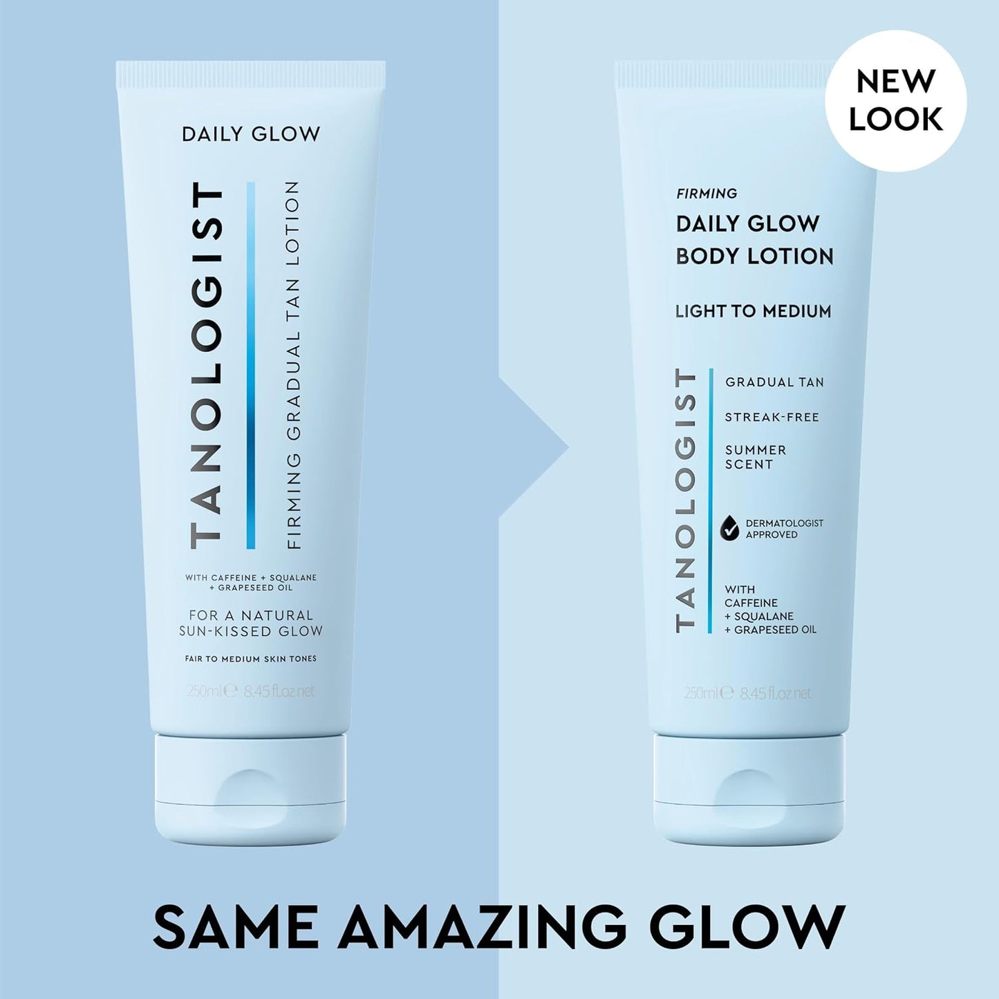 Tanologist Firming Daily Glow Body Lotion - Gradual Tanning, Streak-Free & Natural-Looking | Light/Medium, 8.45 fl. oz