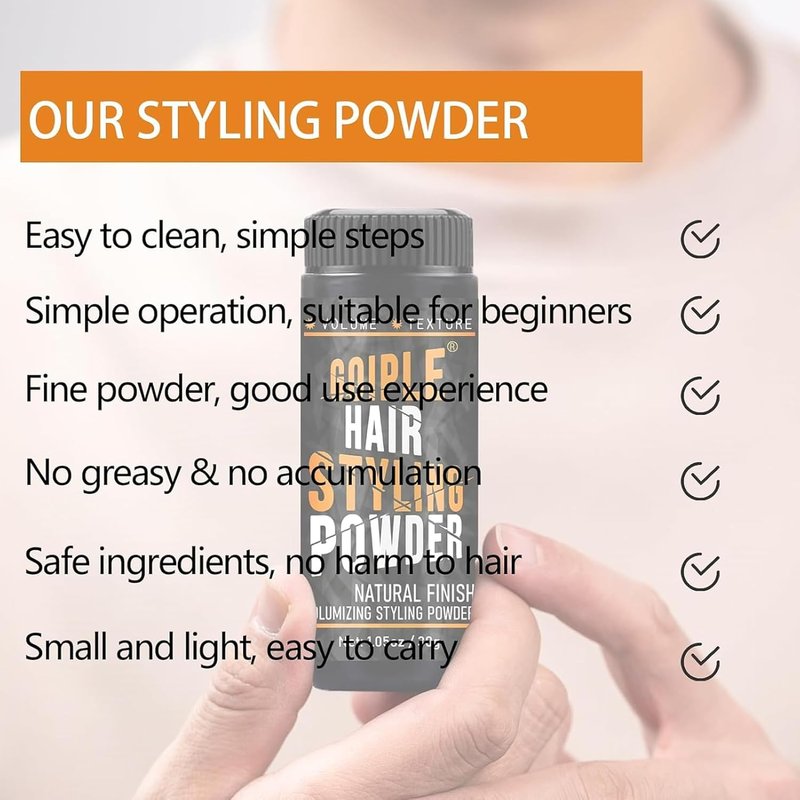 Goiple Hair Styling Powder - 3PCS Natural Look Volumizing & Texturizing 1.05oz | Flexible Hold, Easy Application