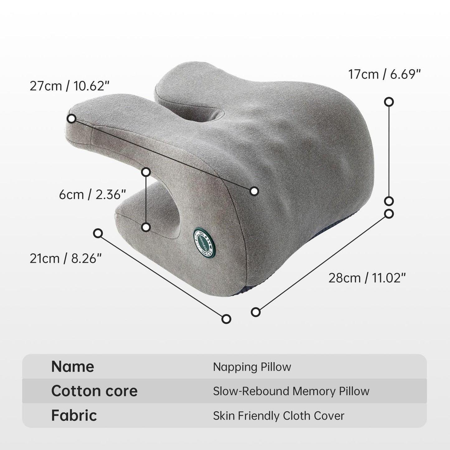 xiaomubiao Headrest Office Chair Neck Pillow Ergonomic Memory Foam Desk Pillow for Napping - Multifunctional Comfort for Adult Workstations,Neck Support Pillow Chair for Car, Office, Gaming
