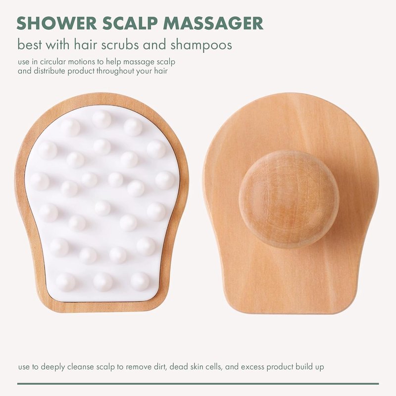 EcoTools Scalp Massager - Gentle Silicone Scrubber for Healthy Hair & Reduced Product Build-Up | 1 Count