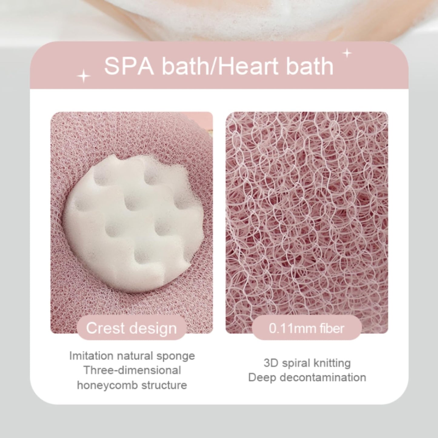 Soft Sunflower Bath Ball with Suction Cup Hook, 3D Textured Mesh Exfoliating Bath Sponge Cleaning Brush for Deep Cleansing,Alternative for Shower and Bath