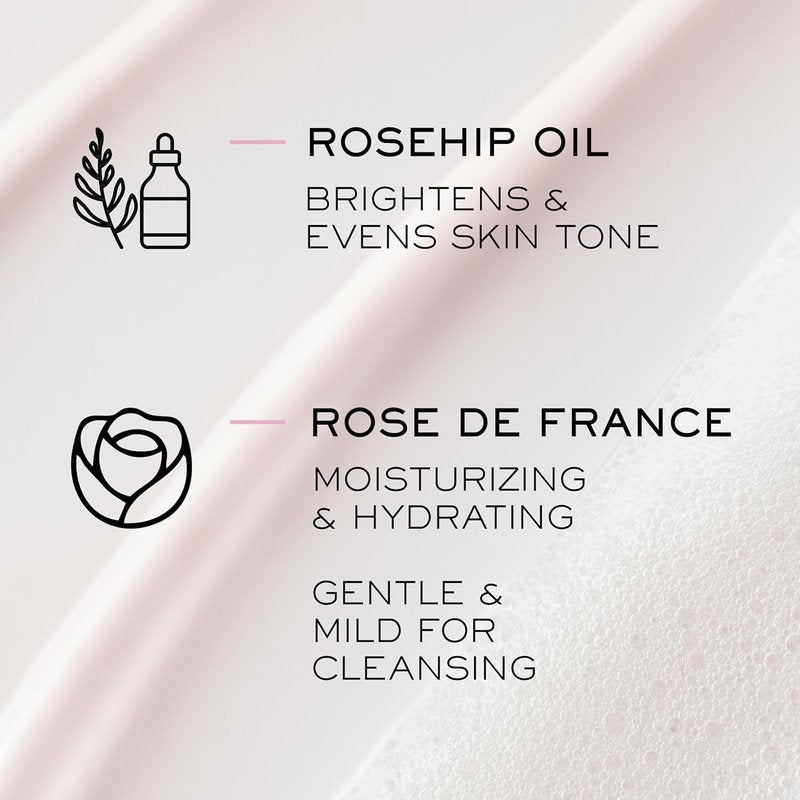 Lancôme Foaming Facial Cleanser - Gentle Hydrating Cream Cleanser with Rosehip Oil | 4.2 Fl Oz