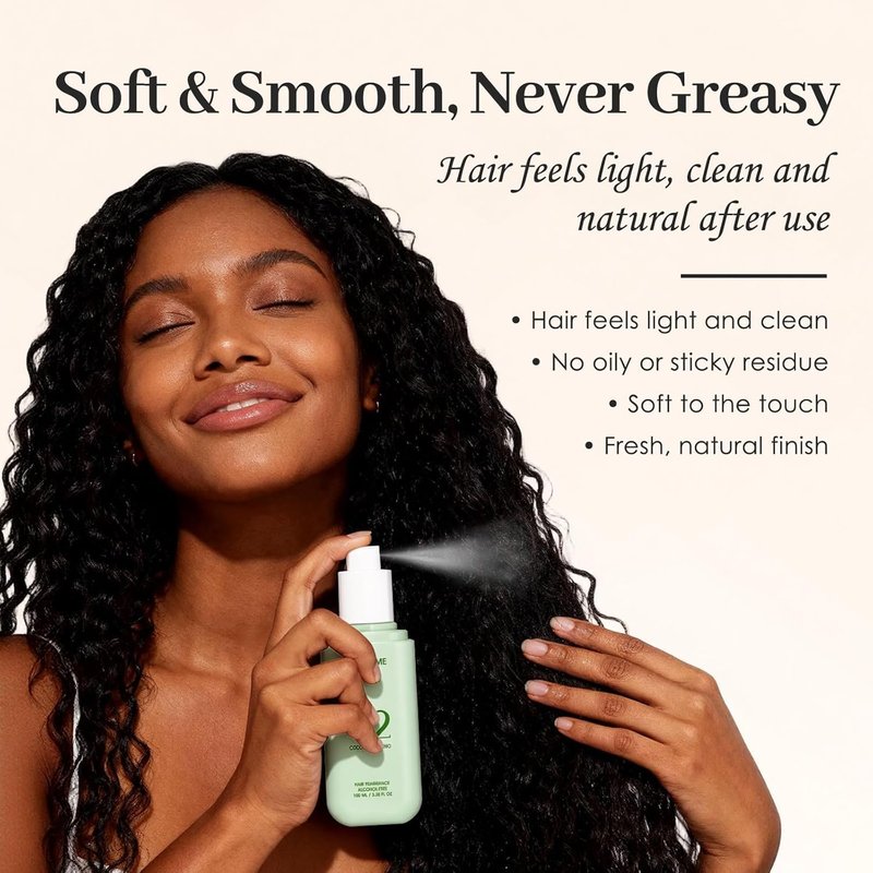 Hair Perfume for Women - Coconut Pistachio Scented, Alcohol-Free Moisturizing Mist | 100ml / 3.38 fl oz