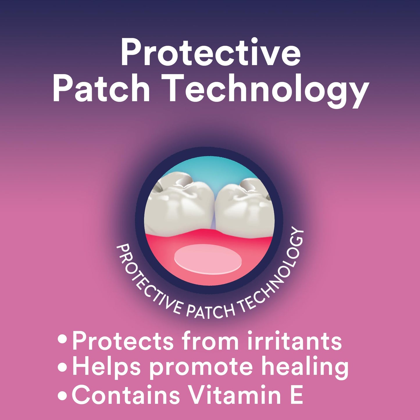DenTek Canker Relief Patches for Canker Sore Pain Relief, Helps Relieve Soreness from Braces & Oral Wounds, 6 Count