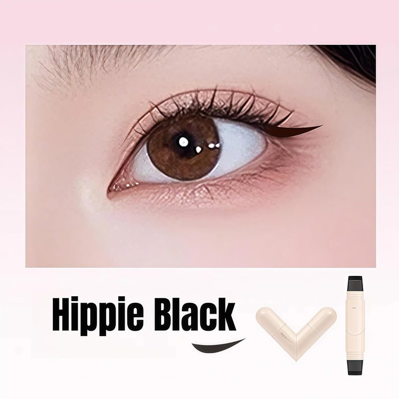 Skiennix Gel Eyeliner Pencil Set - 2025 New Foldable Waterproof Eyeliner Stamps for Perfect Wings | Smudge-Proof, Easy for Beginners