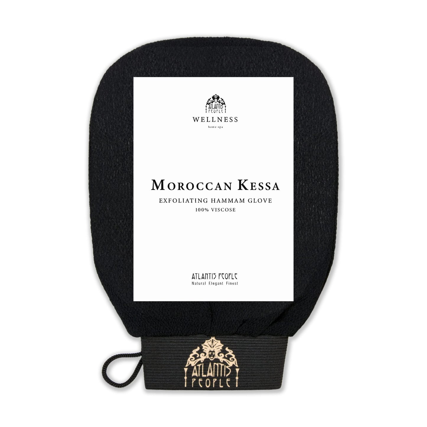 Moroccan Exfoliating Glove - Body Scrubber & Wash Mitt for Smoother Skin, Exfoliates Dead Skin Cells, Helps Even Skin Tone, Ideal for Self-Tan Removal & Keratosis Pilaris