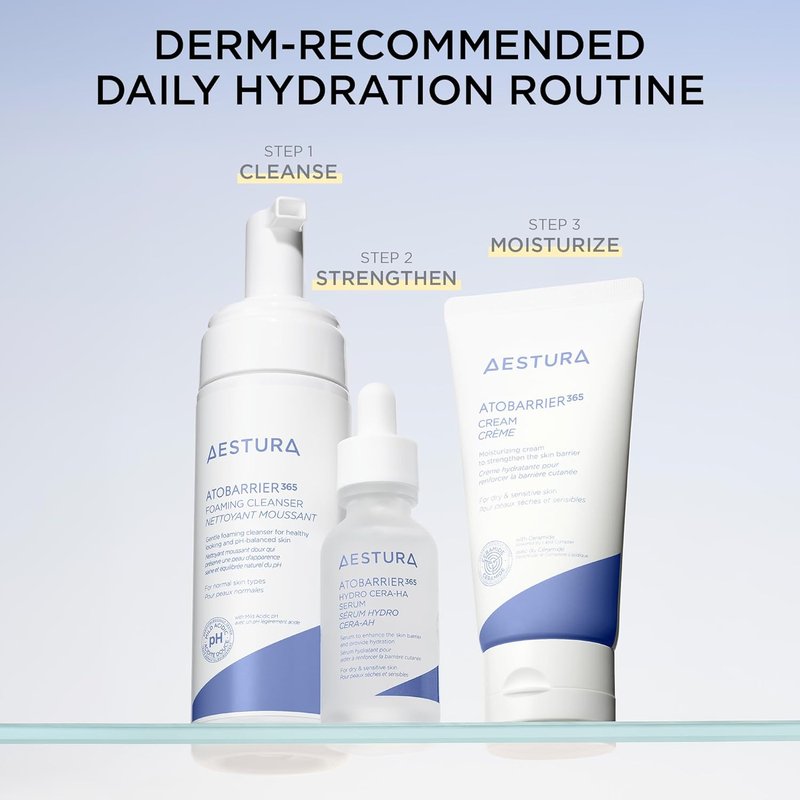 AESTURA ATOBARRIER365 Cream - Korean Face Moisturizer with Ceramides for Dry & Sensitive Skin | 120H Hydration, 80 mL