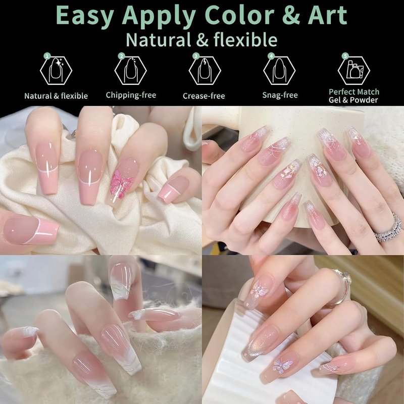 Long Coffin Nail Tips - 216pcs Acrylic Ballerina Fake Nails | Matte Clear Pre-Shaped Full Cover for DIY Manicure, 12 Sizes
