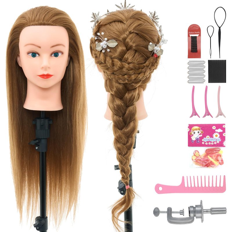 Mannequin Head Human Hair-31