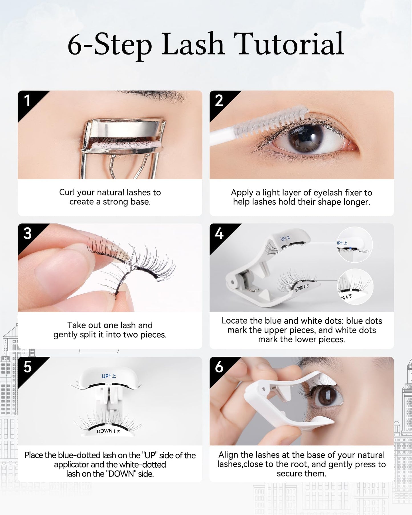 WOSADO Magnetic Eyelashes with Applicator Kit