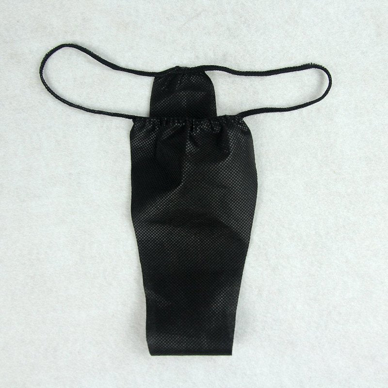 LIFESOFT 100 PCS Disposable Thong Panties Womens Spray Tanning Wraps Black