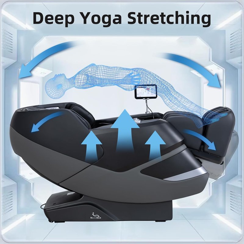 MassaMAX 2026 4D Massage Chair - Full Body Recliner with AI Voice Control & 27 Auto Modes | Zero Gravity & Heating Features