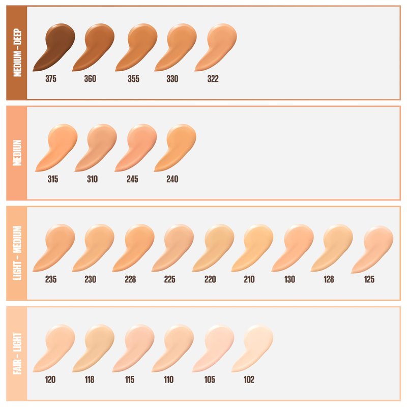 Maybelline New York Fit Me Dewy + Smooth Foundation, 330 Toffee, 1 Fl. Oz (Pack of 1) (Packaging May Vary)