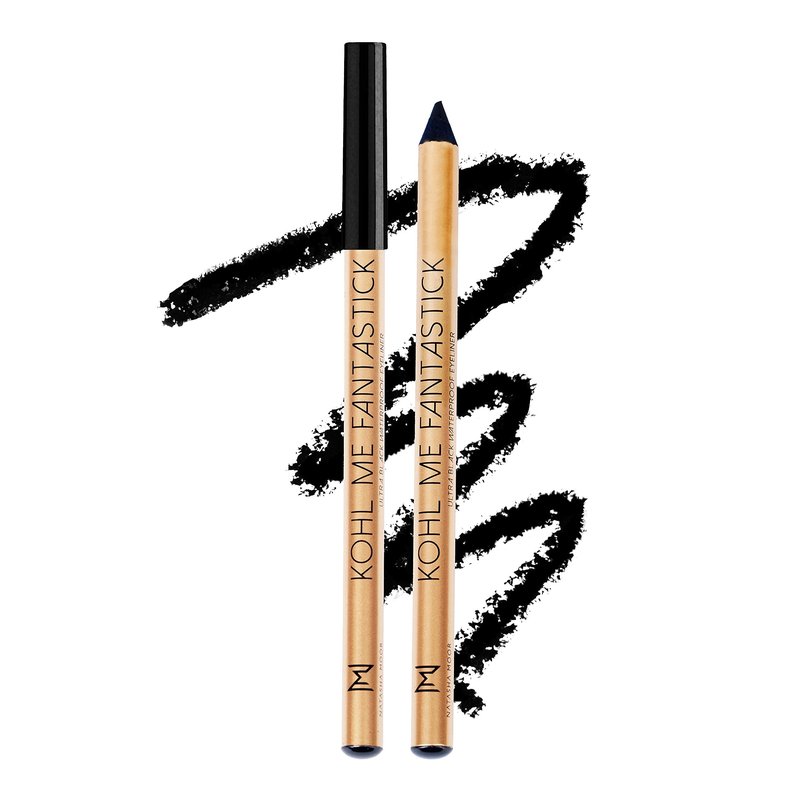 NATASHA MOOR: Kohl me Fantastick Ultra Black Eyeliner Pencil - One-Glide-Wonder, Waterproof & Smudge Proof, Jet Black - Smooth Application and Long-Lasting Power