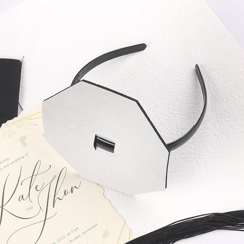 Graduation Cap Headband - 2 Pack Anti-Fall Hairband for Students | Keeps Hairstyle Fixed