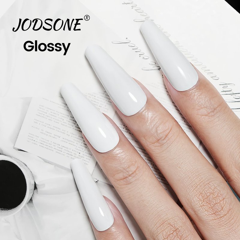 JODSONE White Gel Nail Polish - 18ml Soak Off UV Gel for Salon Quality Manicure at Home
