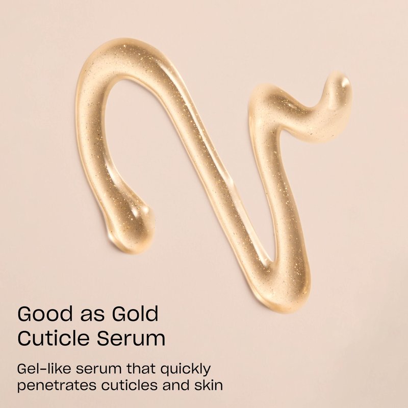 OPI Nature Strong Nails & Skin - Good as Gold Cuticle Serum | Hydrating Gel Serum to Soften & Sooth Cuticles On-The-Go | Enriched with Skin-Smoothing Emollients | 0.24 Fl Oz | 7 mL