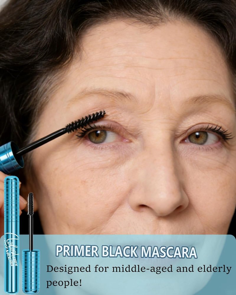 Regine Switzerland Waterproof Mascara for Seniors - Lengthening & Volumizing for Thinning Lashes | Black, Hypoallergenic