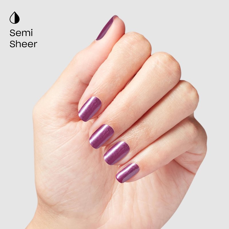 OPI Infinite Shine My Berry Janes | Semi-Sheer Dark Cool Purple Silver Shimmer Long Wear Gel Like Nail Polish | What's Your Mani-tude | Fall 2025
