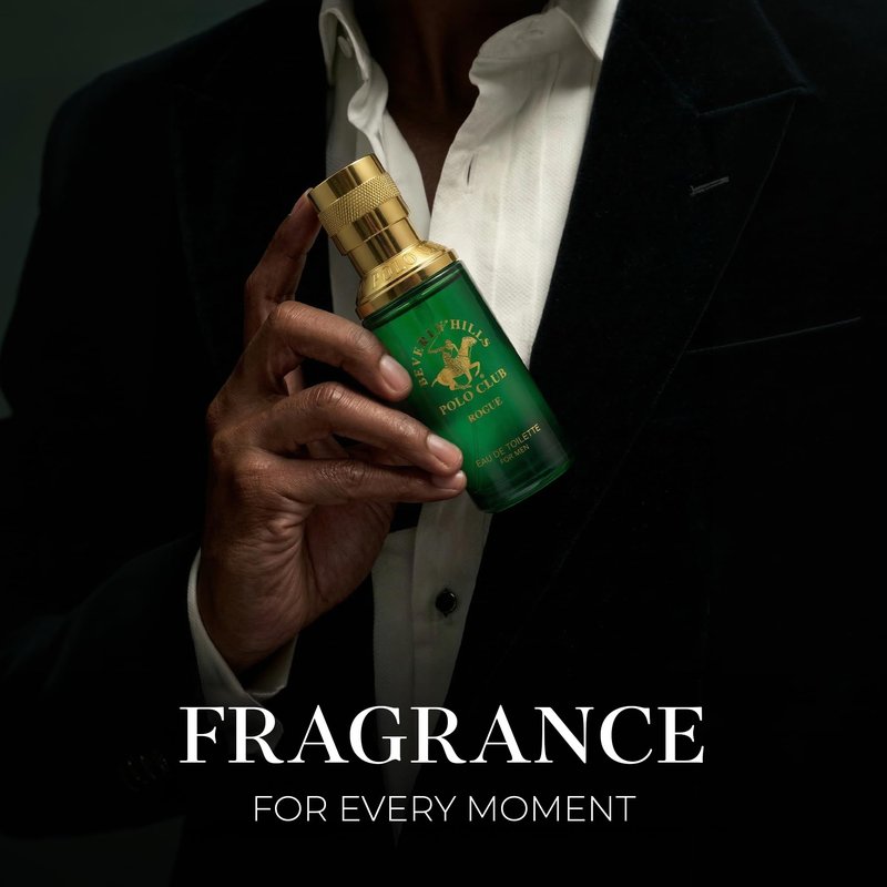 Beverly Hills Polo Club Men's Fragrance Collection - 4 Premium Eau de Toilette Colognes (1oz Each) - Diverse, Long-Lasting Scents: Blaze, Sexy, Rogue, Active - Ideal Gift Set for Him