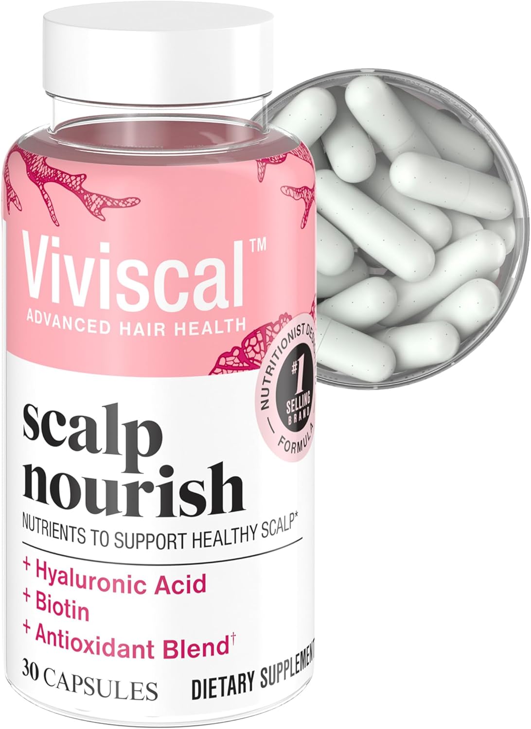 Viviscal Scalp Nourish Supplement - Nutrient Blend for Scalp Health & Hair Growth | 30 Count