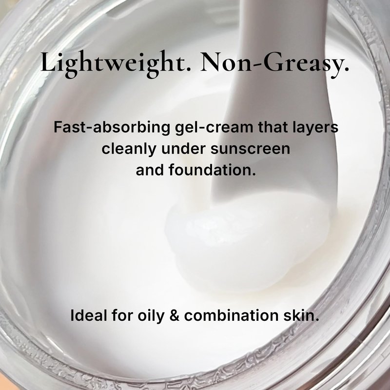 QFORET Hydrating Gel Cream, Fragrance-Free Face Moisturizer for Dehydrated Skin, Phyto Mucin + Hyaluronic Acid + Ceramide, 2.36 fl oz